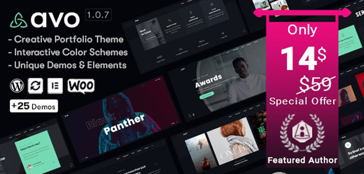 Item cover for download Avo - Creative Portfolio & Agency WordPress Theme