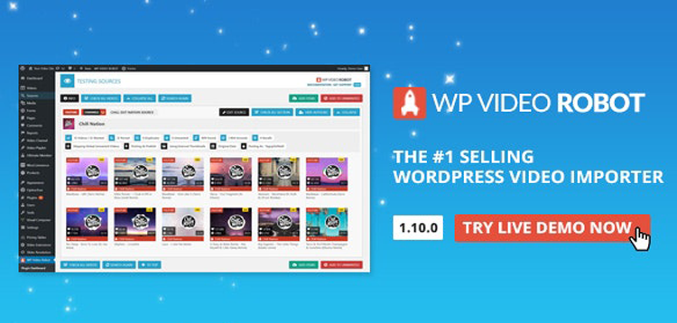 Item cover for download WordPress Video Robot - The Ultimate Video Importer
