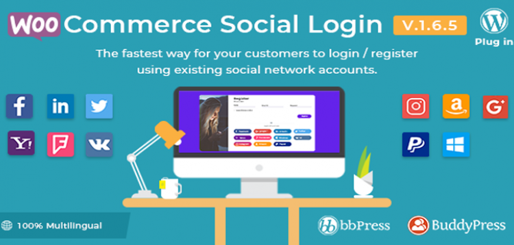 Item cover for download CodeCanyon WooCommerce Social Login - WordPress plugin