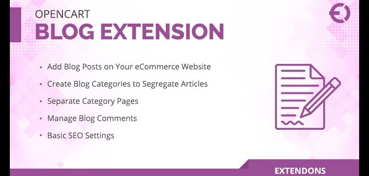 Item cover for download Opencart Blog Module