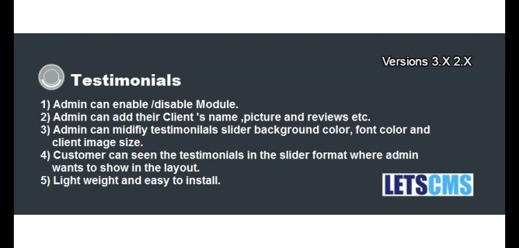 Item cover for download Testimonials for OpenCart