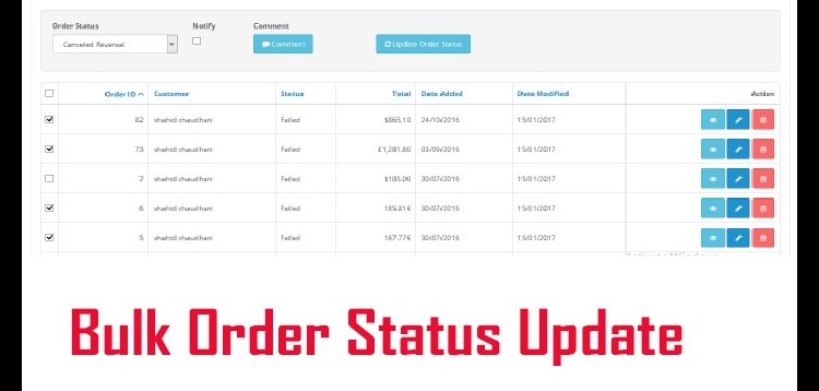 Item cover for download Bulk Update Order Status