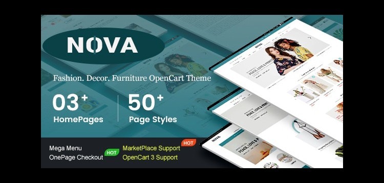 Item cover for download Nova - Responsive Fashion & Furniture OpenCart 3 Theme
