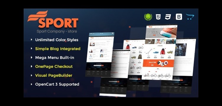 Item cover for download Sport - Multipurpose eCommerce OpenCart 3 Theme