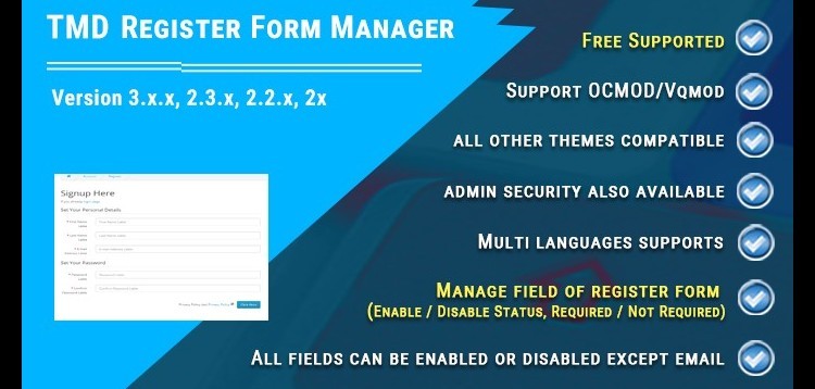 Item cover for download TMD Register Form Manager
