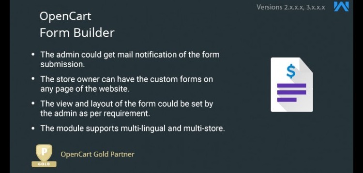 Item cover for download OpenCart Form Builder