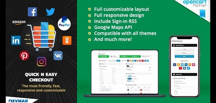 Item cover for download Quick n Easy Checkout - The best ajax checkout on Opencart