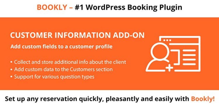 Item cover for download Bookly Customer Information (Add-on)