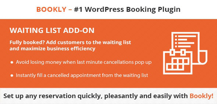 Item cover for download Bookly Waiting List (Add-on)