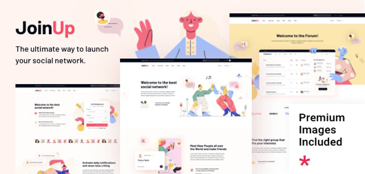 Item cover for download Join Up - BuddyPress Community Theme