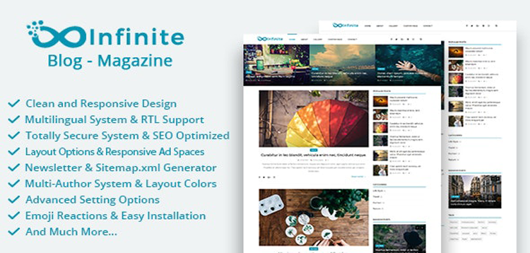 Item cover for download Infinite - Blog & Magazine Script