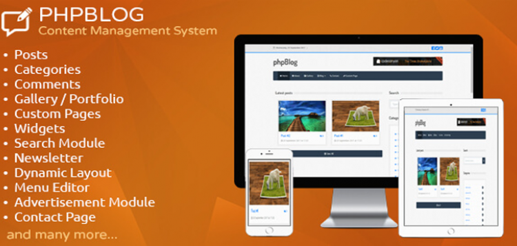 Item cover for download phpBlog - Content Management System