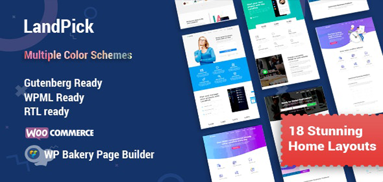 Item cover for download Landpick - Multipurpose Landing Pages WordPress Theme