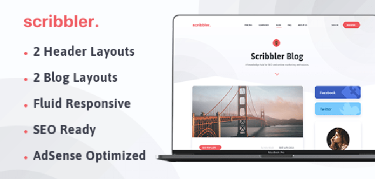 Item cover for download MyThemeShop Scribbler WordPress Theme
