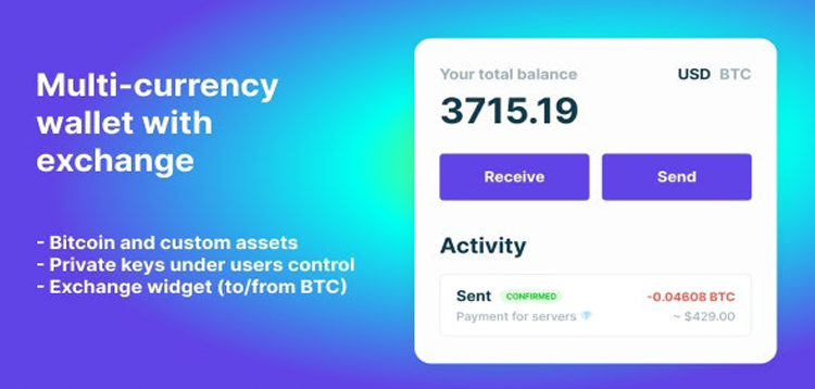 Item cover for download Bitcoin, Ethereum, ERC20 crypto wallets with exchange