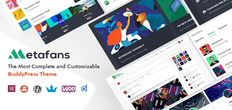 Item cover for download MetaFans - Community & Social Network BuddyPress Theme