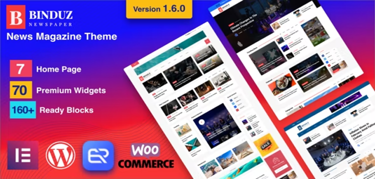 Item cover for download Binduz - WordPress Newspaper News and Magazine