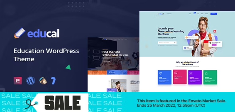 Item cover for download Educal - Online Courses & Education WordPress Theme + RTL