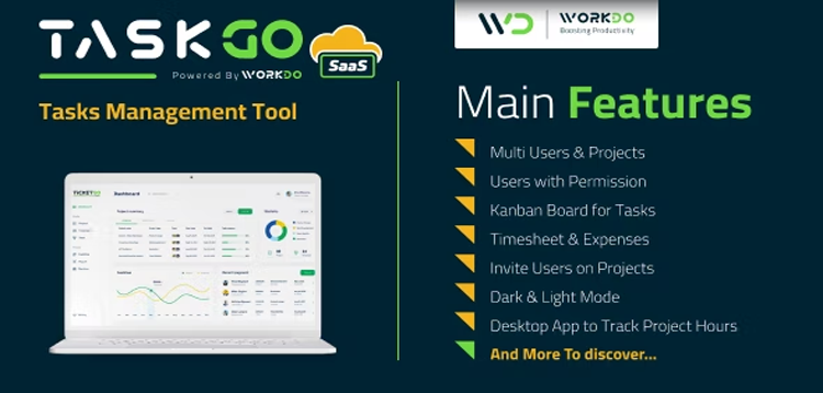 Item cover for download TaskGo SaaS – Tasks Management Tool
