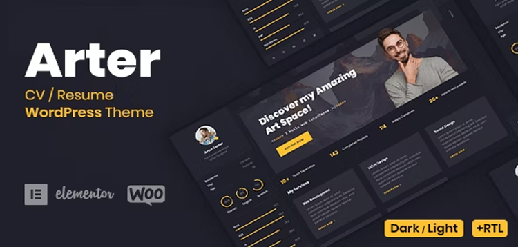 Item cover for download Arter - CV Resume WordPress Theme