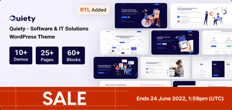 Item cover for download Quiety – Software & IT Solutions WordPress Theme