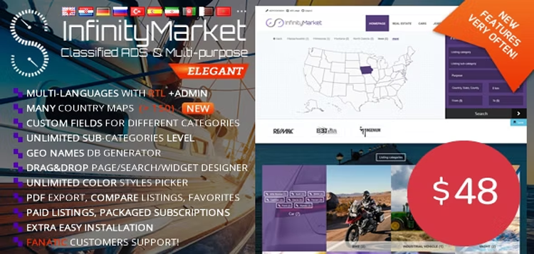 Item cover for download Classified Ads Script - Infinity Market
