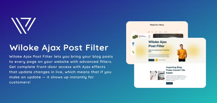 Item cover for download Wiloke Ajax Post Filter