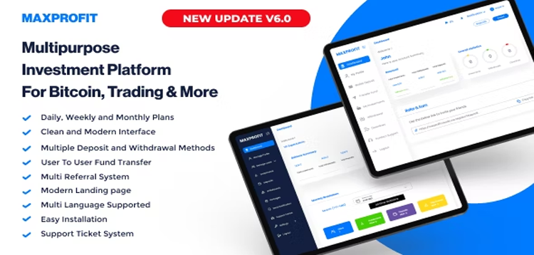 Item cover for download Max Profit - Online Multipurpose Investment Platform