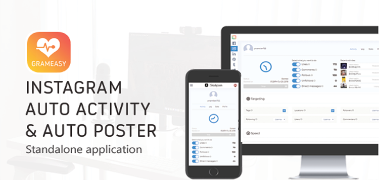 Item cover for download GramEasy - Instagram Auto Post & Activity (Standalone script)