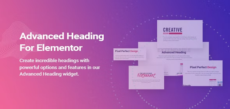 Item cover for download Advanced Heading and Animated Text for Elementor