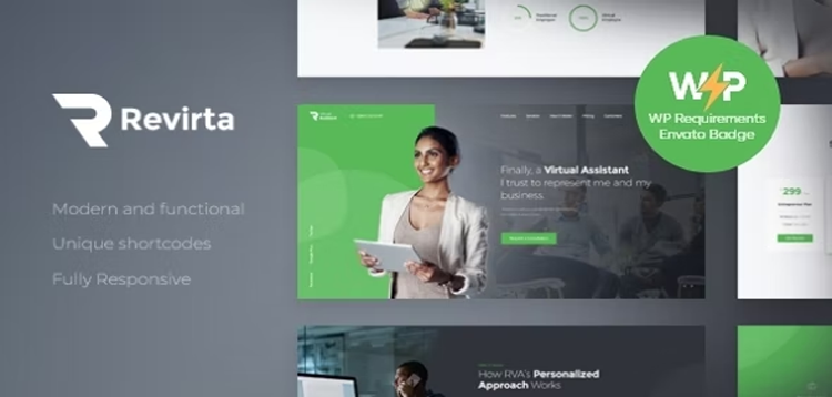 Item cover for download Revirta | Personal Virtual Assistant & Secretary WordPress Theme