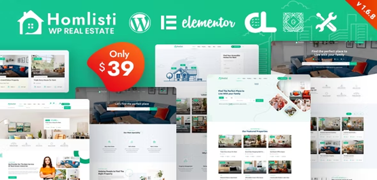 Item cover for download Homlisti – Real Estate WordPress Theme + RTL