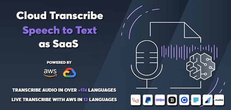 Item cover for download Cloud Transcribe - Speech to Text as SaaS