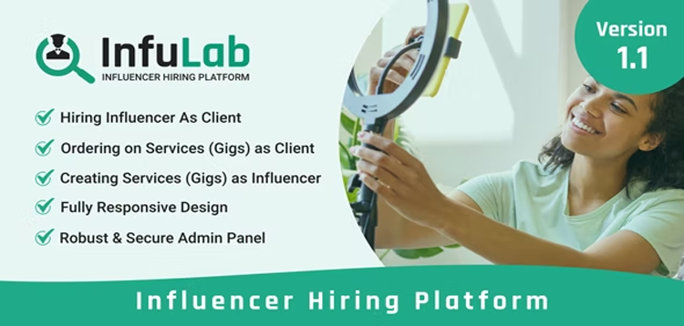Item cover for download InfuLab - Influencer Hiring Platform