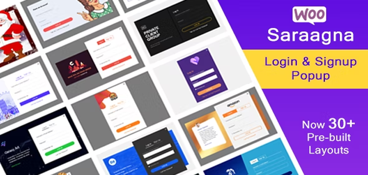 Item cover for download Saraggna | WooCommerce Login - Registration Popup Plugin