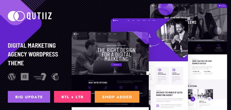 Item cover for download Qutiiz - Digital Marketing Agency WordPress Theme