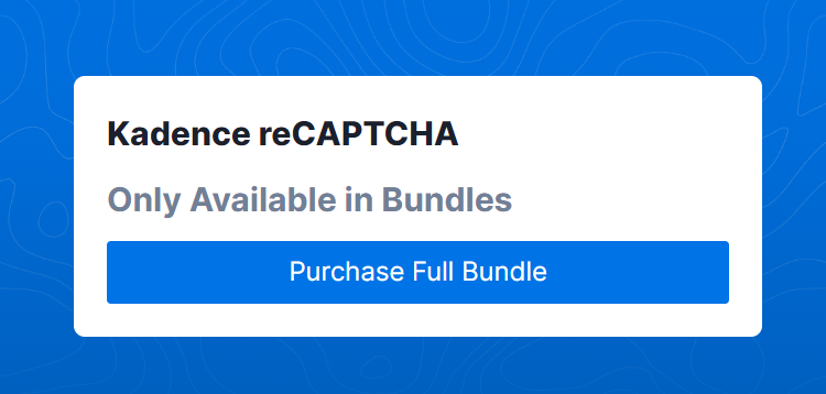 Item cover for download Kadence reCAPTCHA Add-on