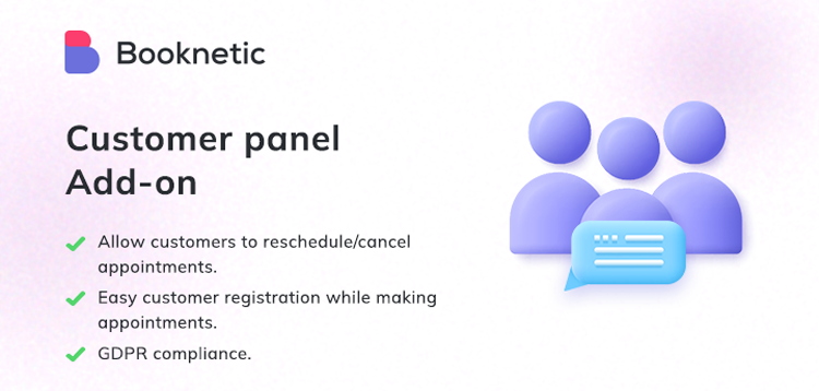 Item cover for download Customer Panel for Booknetic