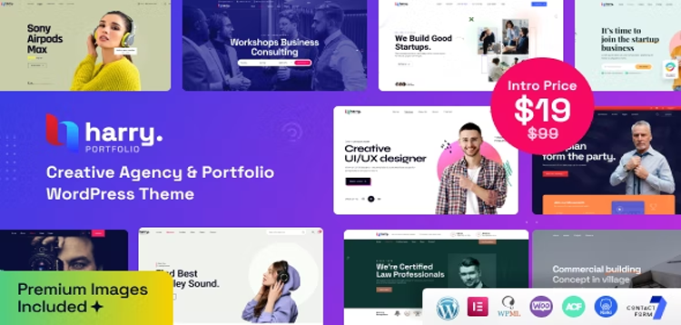 Item cover for download Harry - Creative Agency & Portfolio WordPress Theme + RTL