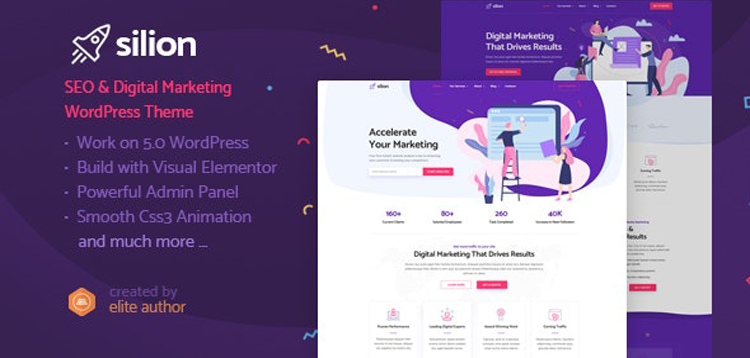 Item cover for download Silion - Digital Marketing WordPress Theme