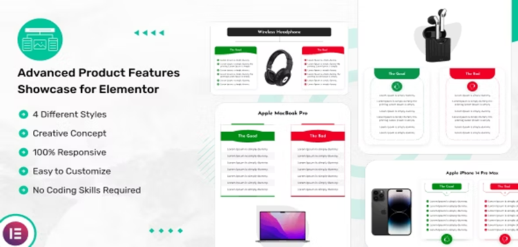 Item cover for download Advanced Product Features Showcase for Elementor