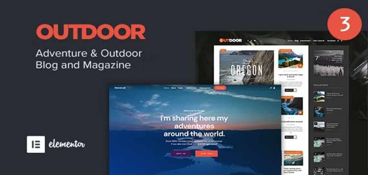 Item cover for download Outdoor - Responsive Adventure Blog and Magazine