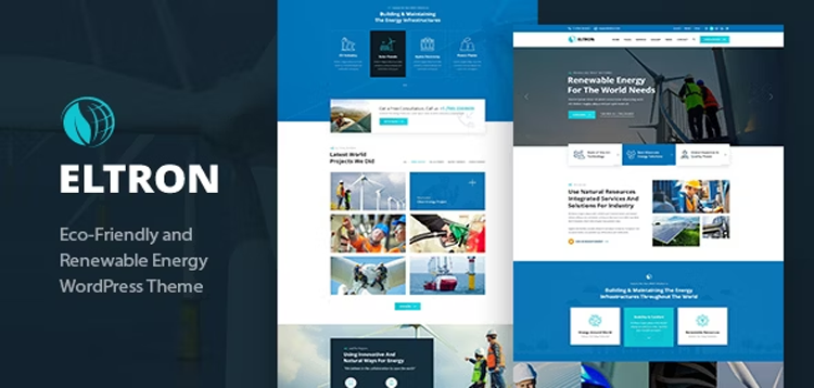 Item cover for download Eltron - Solar Energy WordPress Theme