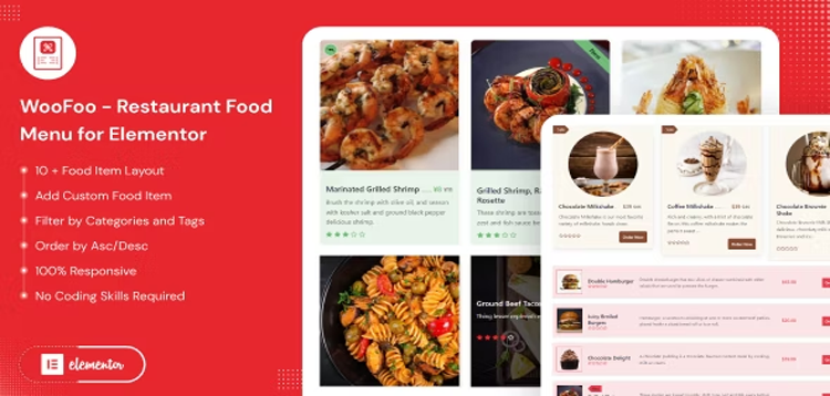 Item cover for download WooFoo - Restaurant Food Menu for Elementor