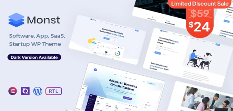 Item cover for download Monst - Saas Startup WordPress Theme