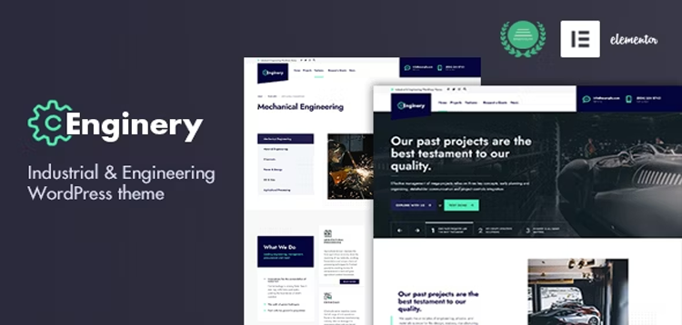 Item cover for download Enginery - Industrial & Engineering WP theme