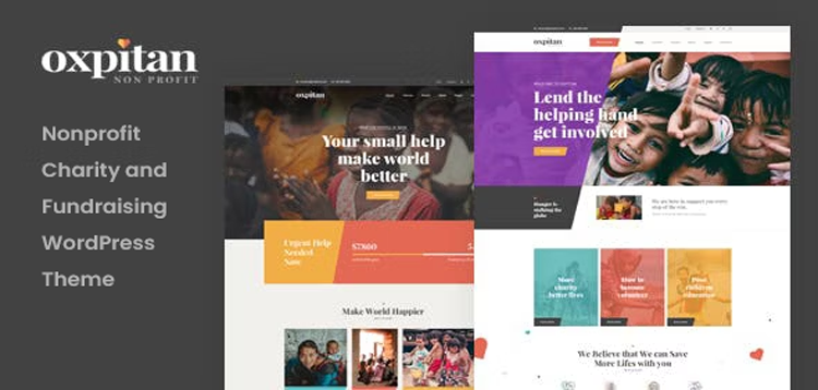 Item cover for download Oxpitan - Nonprofit Charity WordPress Theme