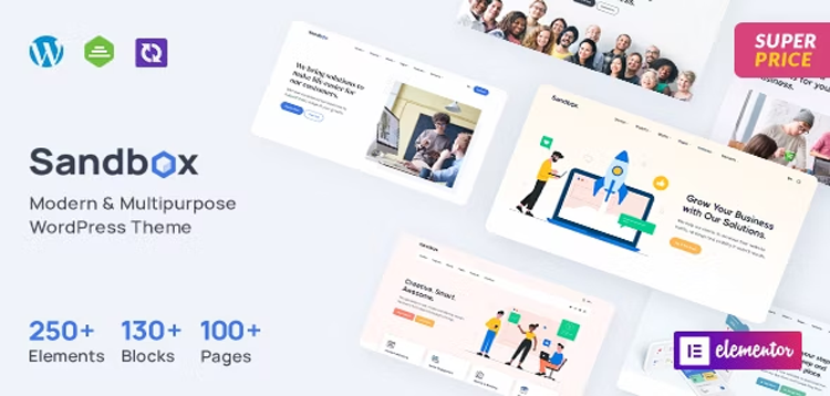 Item cover for download Sandbox - Modern & Multipurpose WordPress Theme