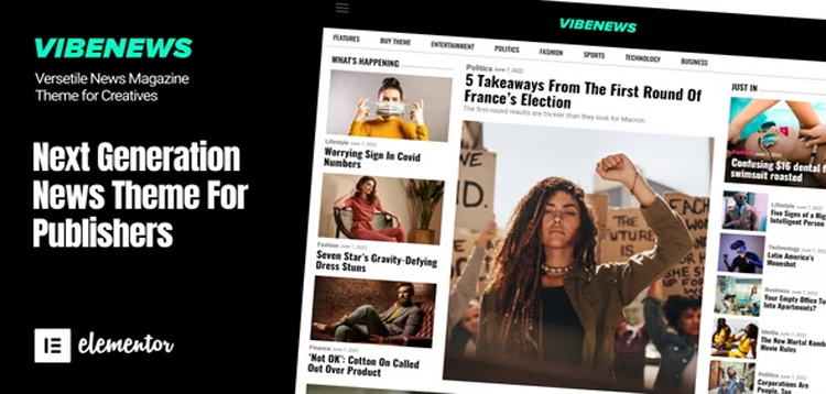 Item cover for download Vibenews - Digital News Magazine AMP Theme