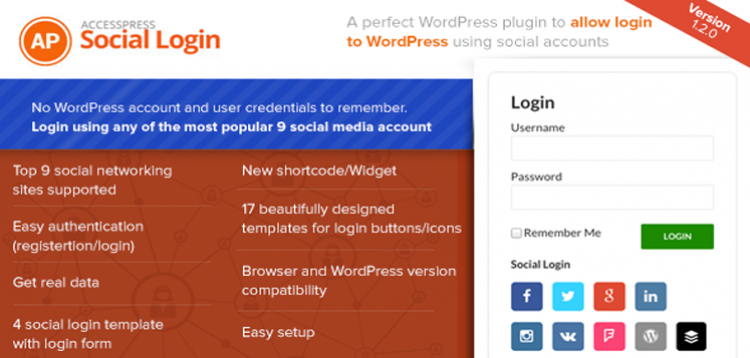 Item cover for download AccessPress Social Login